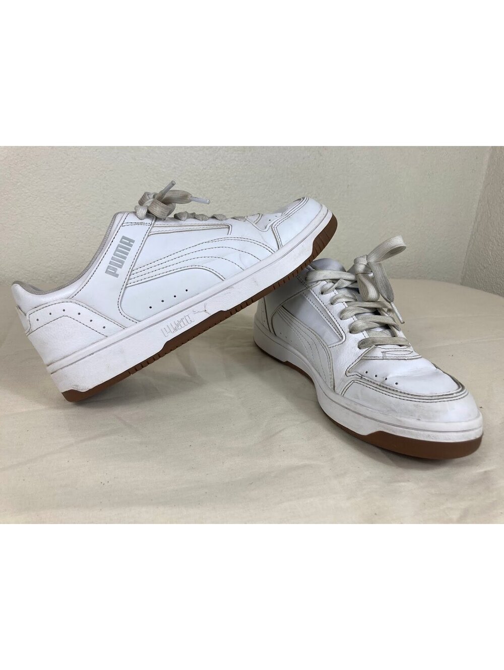 PUMA Rebound Joy Low White Gum Men's Size 9 Sneakers